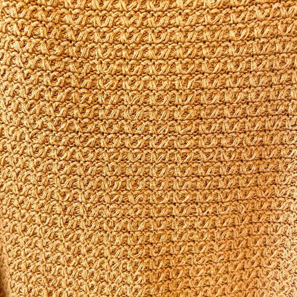 J CREW Ruffle Trim Sweater Tank | Gold | Mustard - Picture 10 of 12